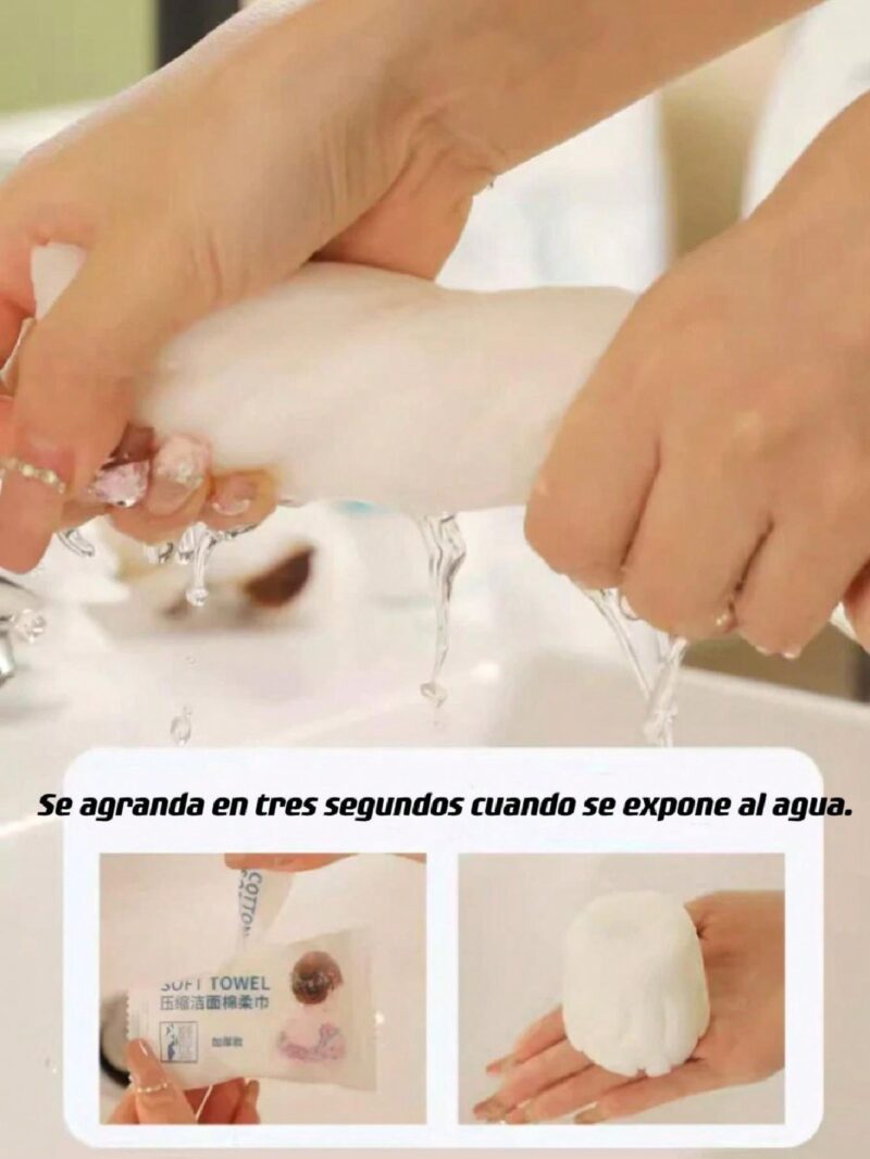 Toalla de limpieza comprimida. - Imagen 6