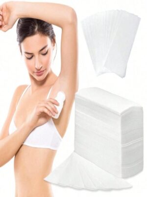 Papel removedor de cera con 100 piezas