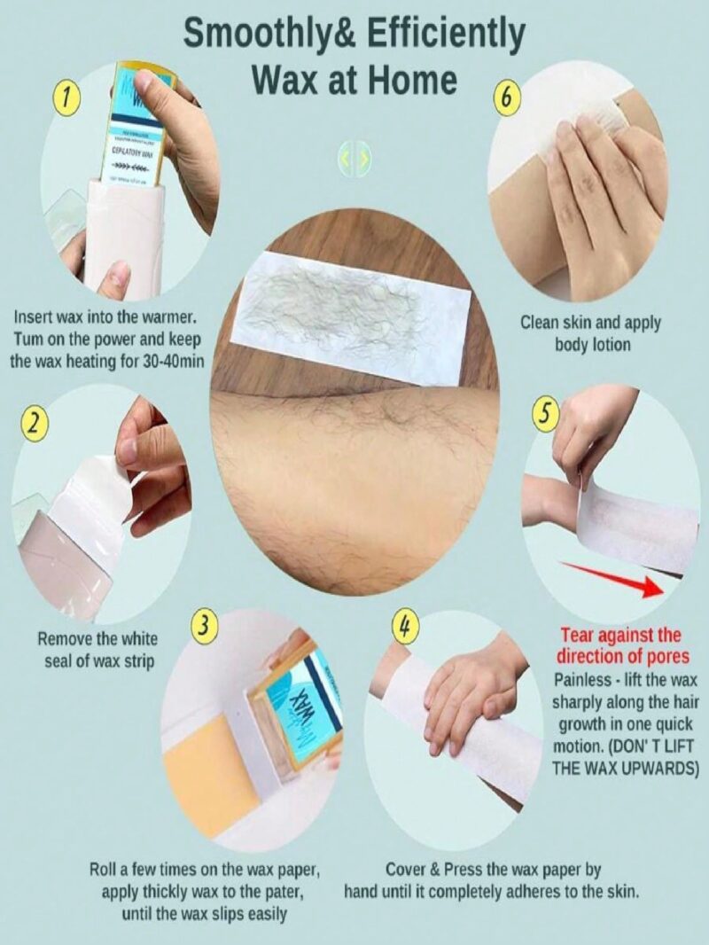 Papel removedor de cera con 100 piezas - Imagen 6
