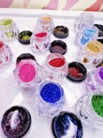 Glitter metálico 12 piezas.