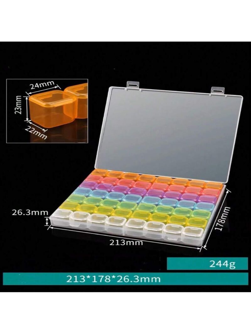 Organizador de plástico multicolor *56 cajitas plástico* - Imagen 2