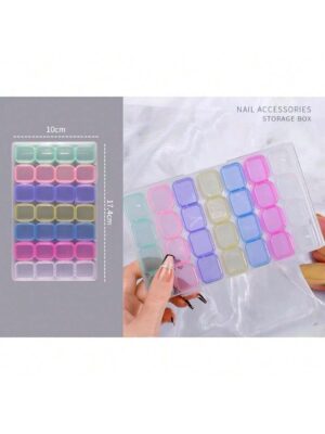 Organizador de plástico multicolor *28 cajitas de plástico*