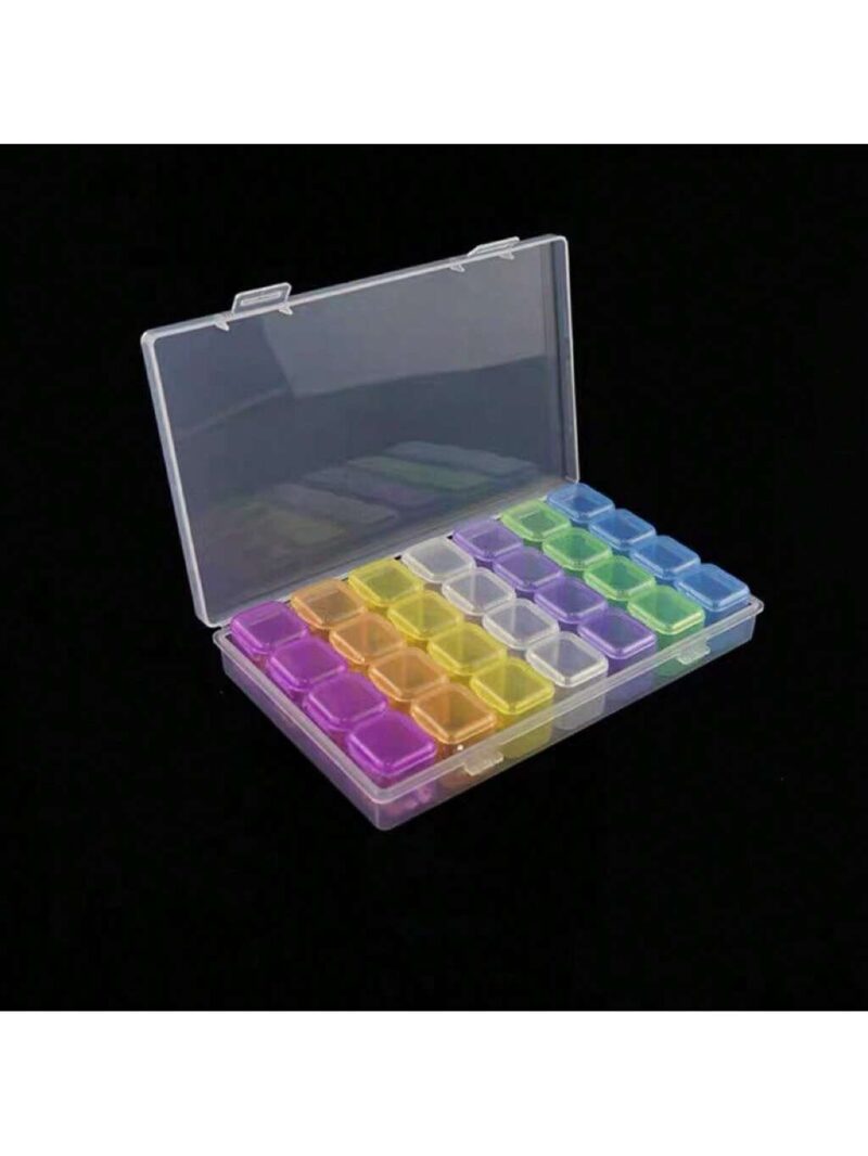 Organizador de plástico multicolor *28 cajitas de plástico* - Imagen 8