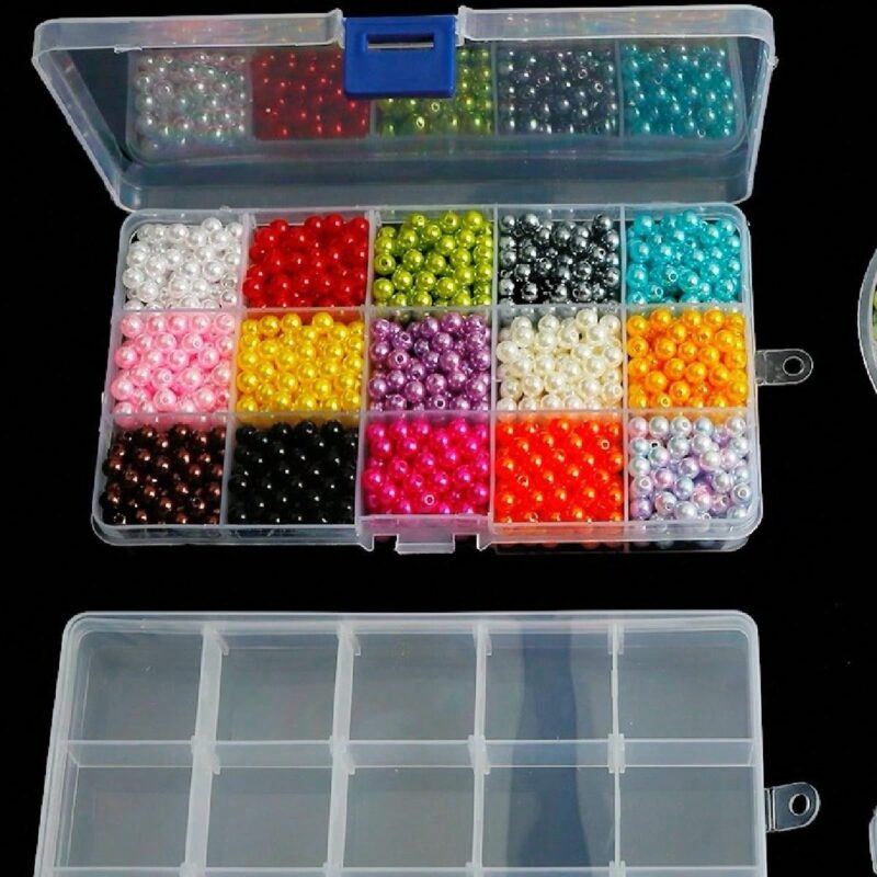 Pastillero/ Organizador de plástico con broche. - Imagen 3