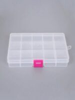 Pastillero/ Organizador de plástico con broche.