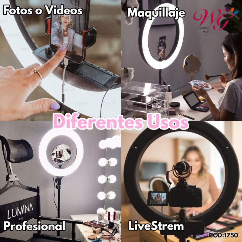Aro De Luz Profesional 21 Pulgadas Con Tripie - Imagen 4