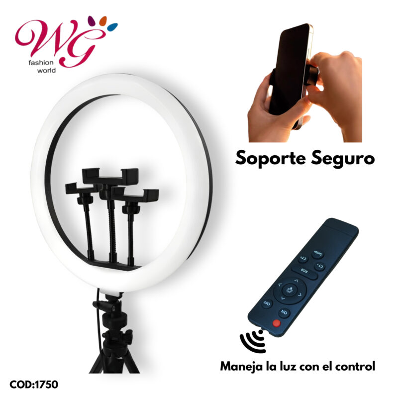 Aro De Luz Profesional 18 Pulgadas Con Tripie - Imagen 5