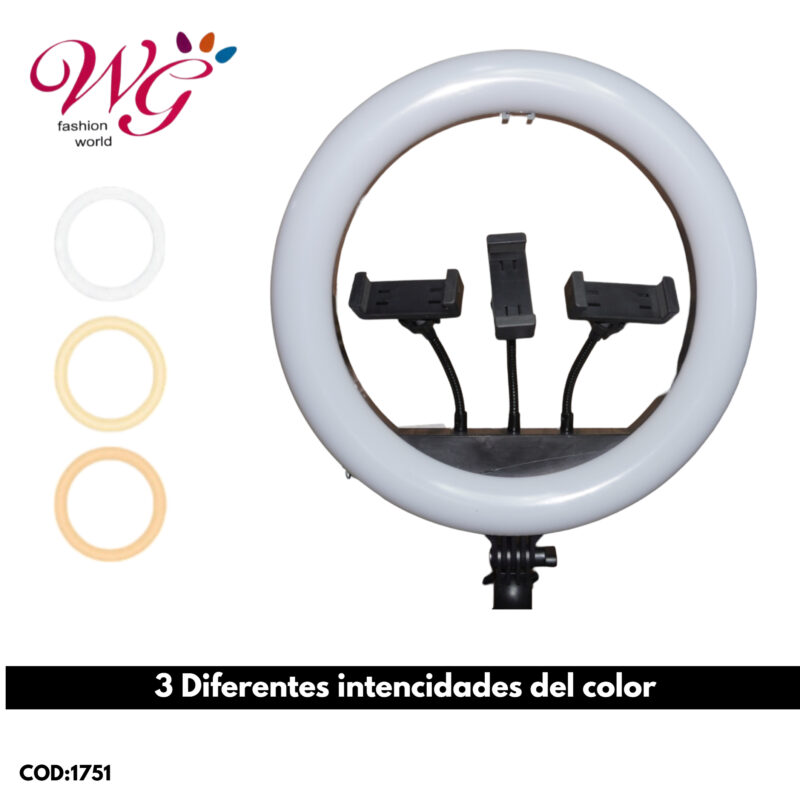 Aro De Luz Profesional 14 Pulgadas Con Tripie - Imagen 4