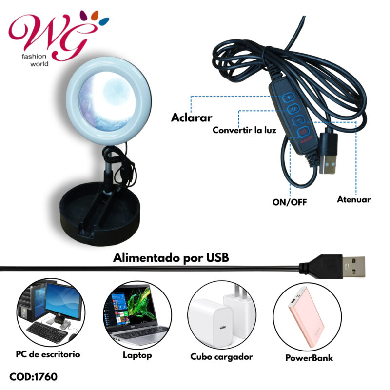 Aro De Luz Profesional Para Maquillaje De Tocador - Imagen 3