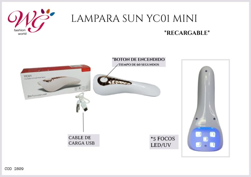 Lampara Para Uñas Profesional Yc01 - Imagen 5