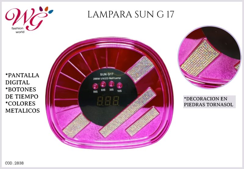 Lampara Para Uñas Profesional Sun G17 - Imagen 3