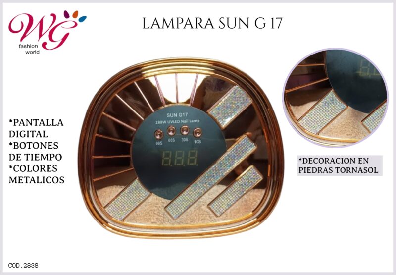 Lampara Para Uñas Profesional Sun G17 - Imagen 4
