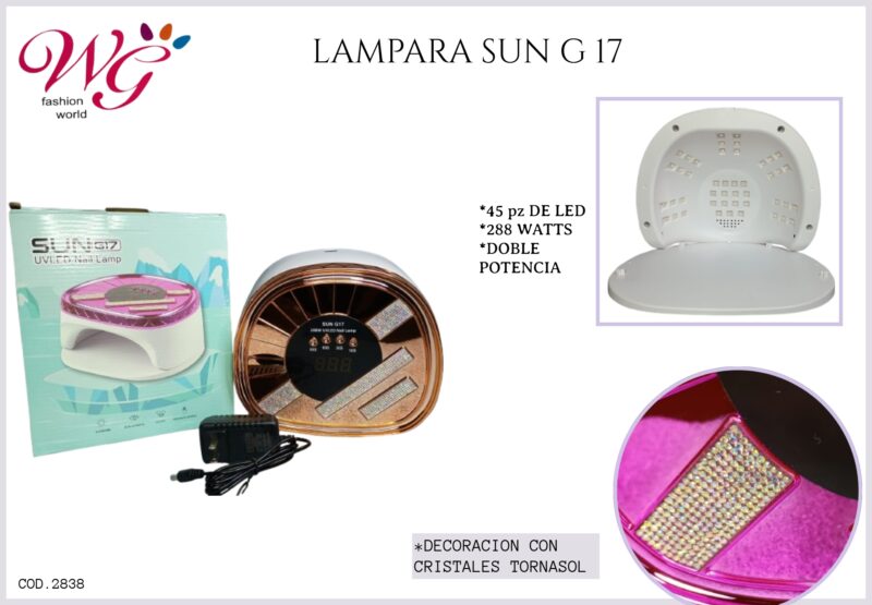 Lampara Para Uñas Profesional Sun G17 - Imagen 6