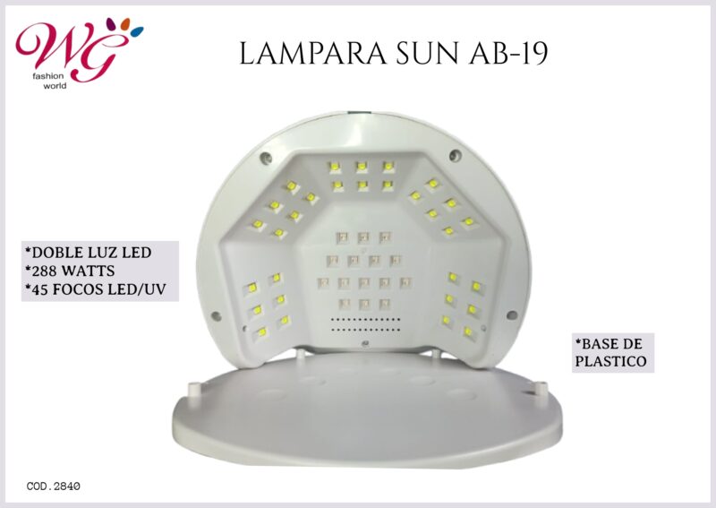 Lampara Para Uñas Profesional Sun Ab-19 - Imagen 10