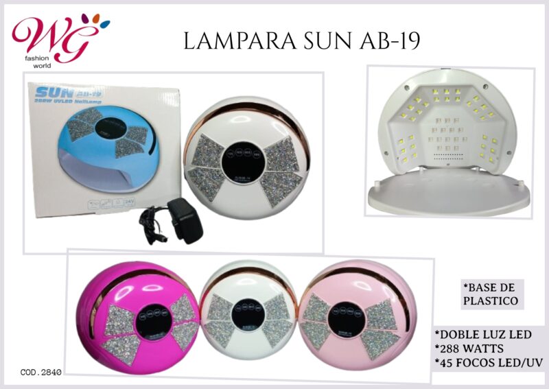 Lampara Para Uñas Profesional Sun Ab-19 - Imagen 11