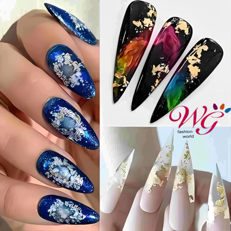 Hoja De Oro Metálica Para De Uñas - Imagen 2