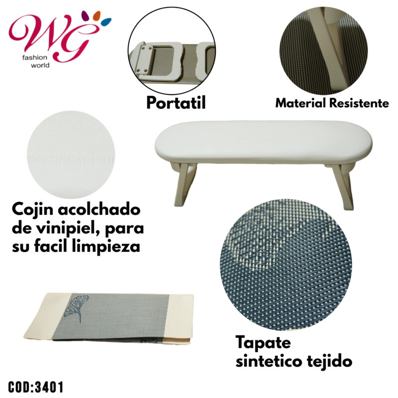 Cojín Reposa Manos Para Uñas - Imagen 3