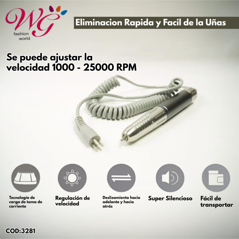 Drill Profesional Para Manicura Y Pedicura (inalambrico) - Imagen 3