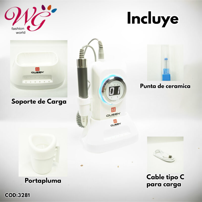 Drill Profesional Para Manicura Y Pedicura (inalambrico) - Imagen 5