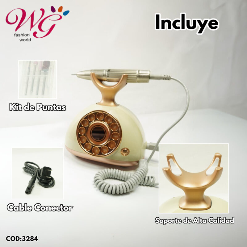 Drill Para Uñas Profesional En Forma De Teléfono Vintage - Imagen 5