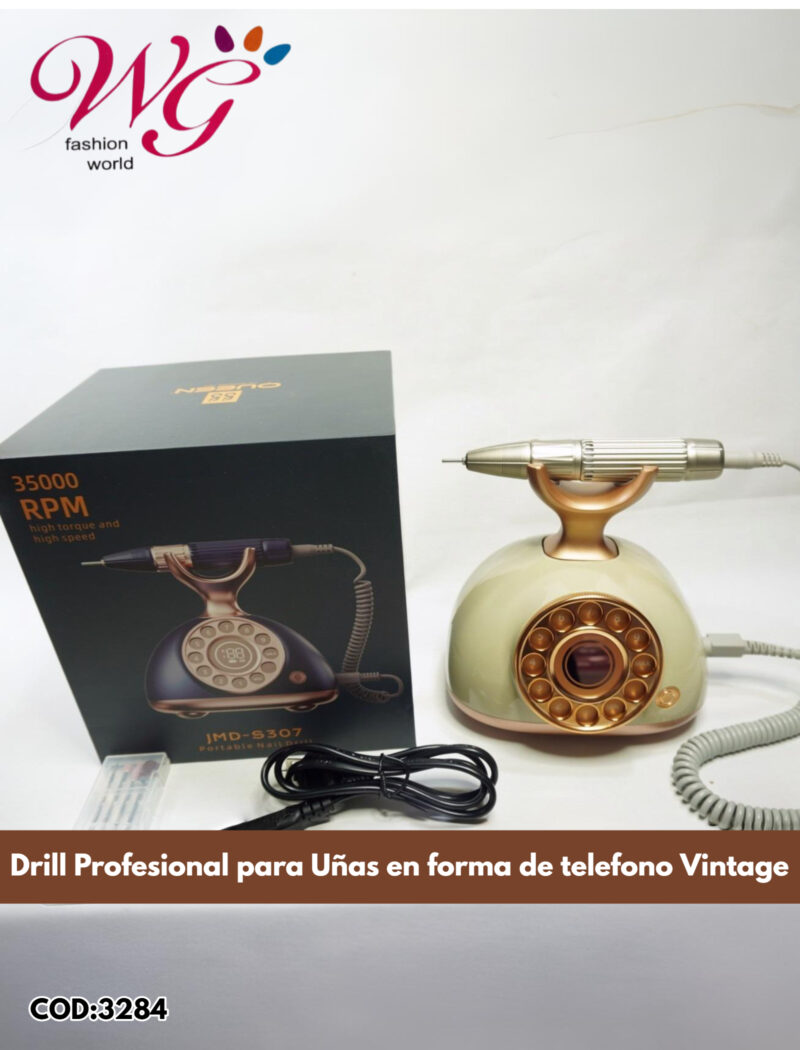 Drill Para Uñas Profesional En Forma De Teléfono Vintage