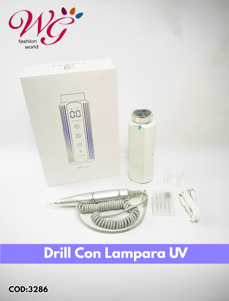 Drill Profesional Para Uñas Con Lampara Uv (recargable)