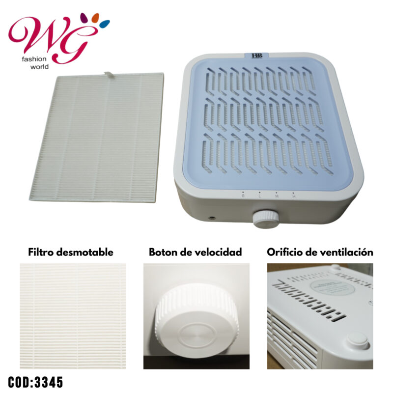 Extractor De Polvo Profesional Para Uñas (recargable) - Imagen 5