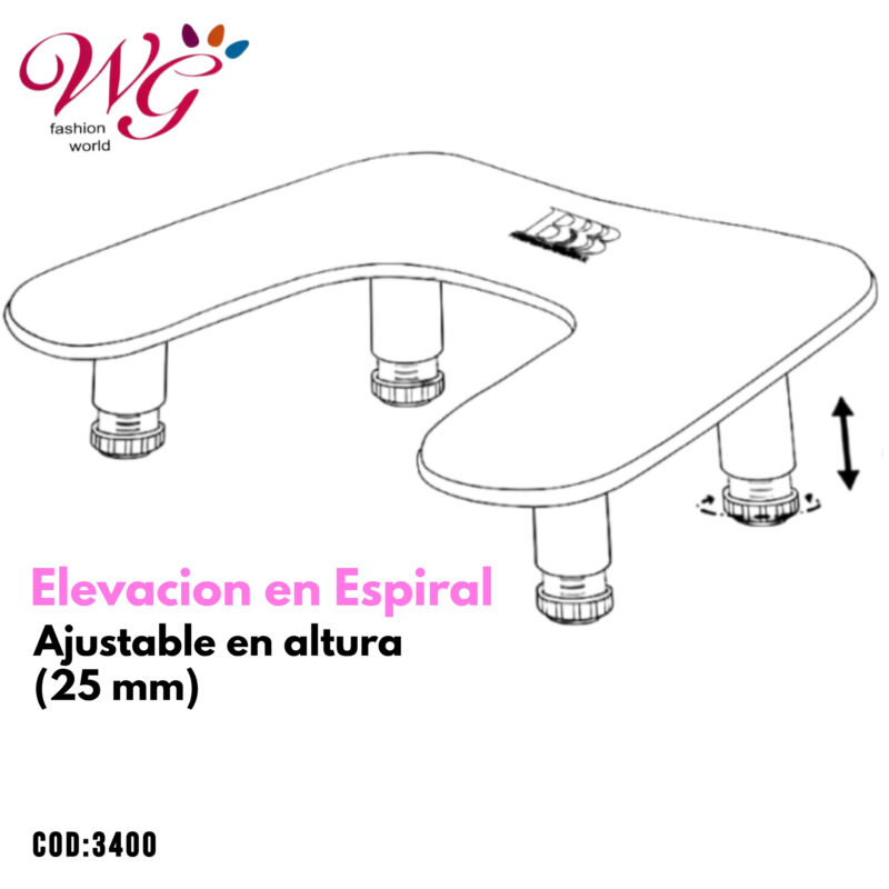 Reposabrazos Para Manicura Y Pedicura Bbb - Imagen 3