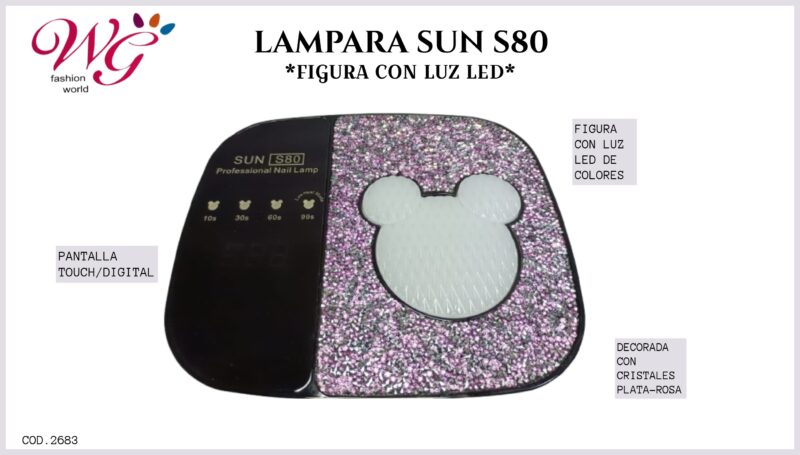 Lampara Para Uñas Profesional Sun S80 - Imagen 7
