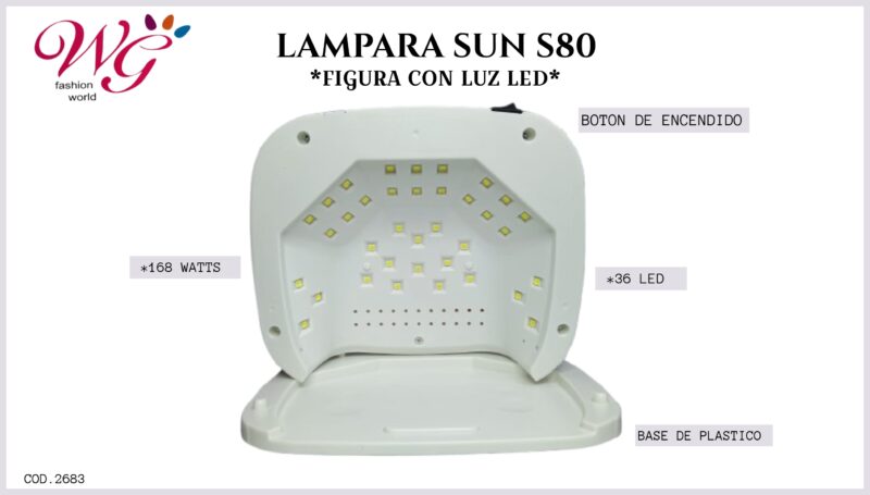 Lampara Para Uñas Profesional Sun S80 - Imagen 4