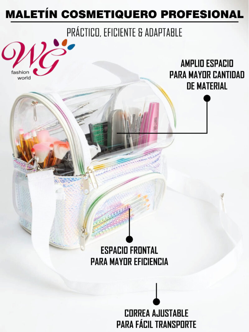 Maletín Para Maquillaje Profesional (tornasol) - Imagen 4