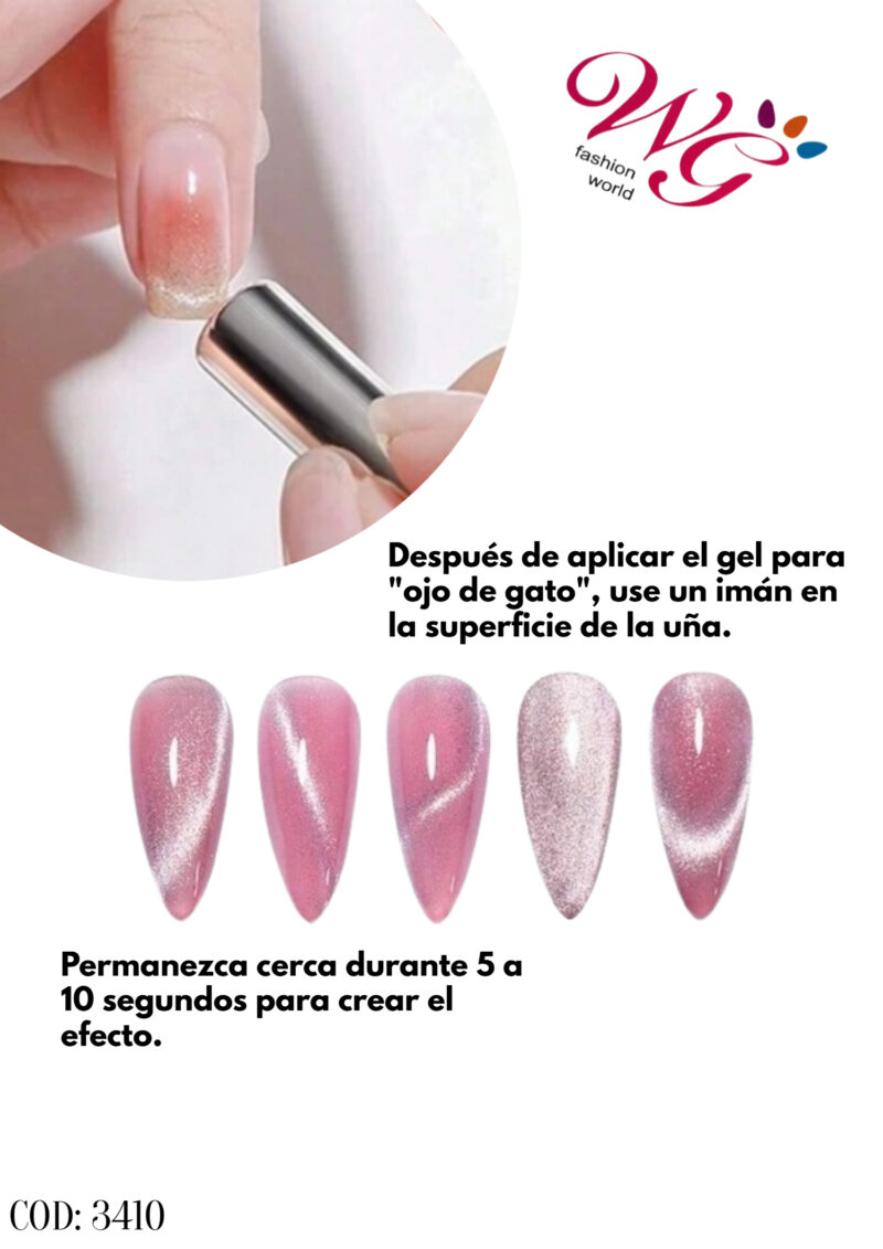 Iman Para Efecto Ojo De Gato (2 Pzs) - Imagen 3
