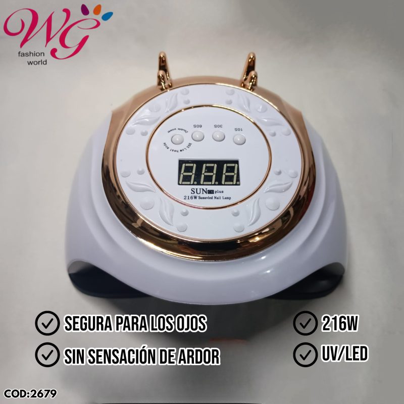 Lampara Profesional Para Uñas Sun C6 Plus - Imagen 2