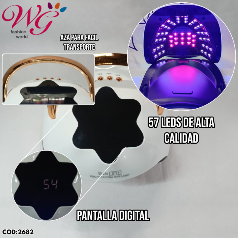 Lampara Profesional Para Uñas Sun S11 - Imagen 2