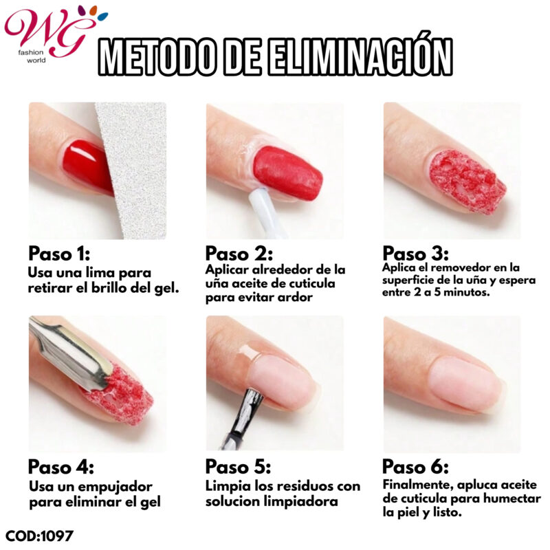 Removedor De Gel, Quita Esmalte (2 Pzs) - Imagen 3