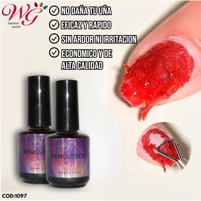 Removedor De Gel, Quita Esmalte (2 Pzs) - Imagen 4